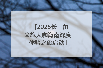2025长三角文旅大咖海南深度体验之旅启动
